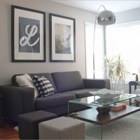 décor de chambre lumineux dans la couleur du café au lait photo