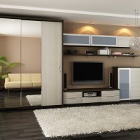 armoire d'angle à l'intérieur du couloir photo