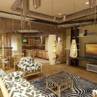 belle photo de conception de cuisine de style africain