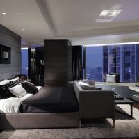 light high-tech hallway interior picture