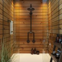 lining in a bright interior of a room from mdf