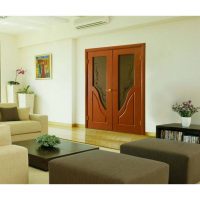 portes lumineuses dans la conception de la photo du couloir