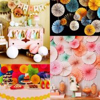 éventail en papier style corridor