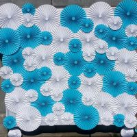 fan de papier dans le style de l'image du couloir