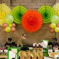 éventail en papier dans la conception de la photo de la salle