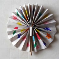 photo de style fan de papier