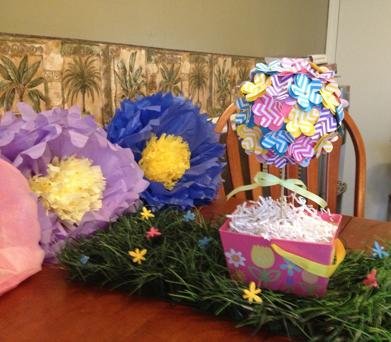 beautiful spring decor in the design of the nursery