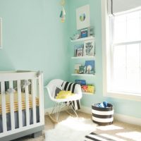 bright tiffany color in the interior of the corridor picture