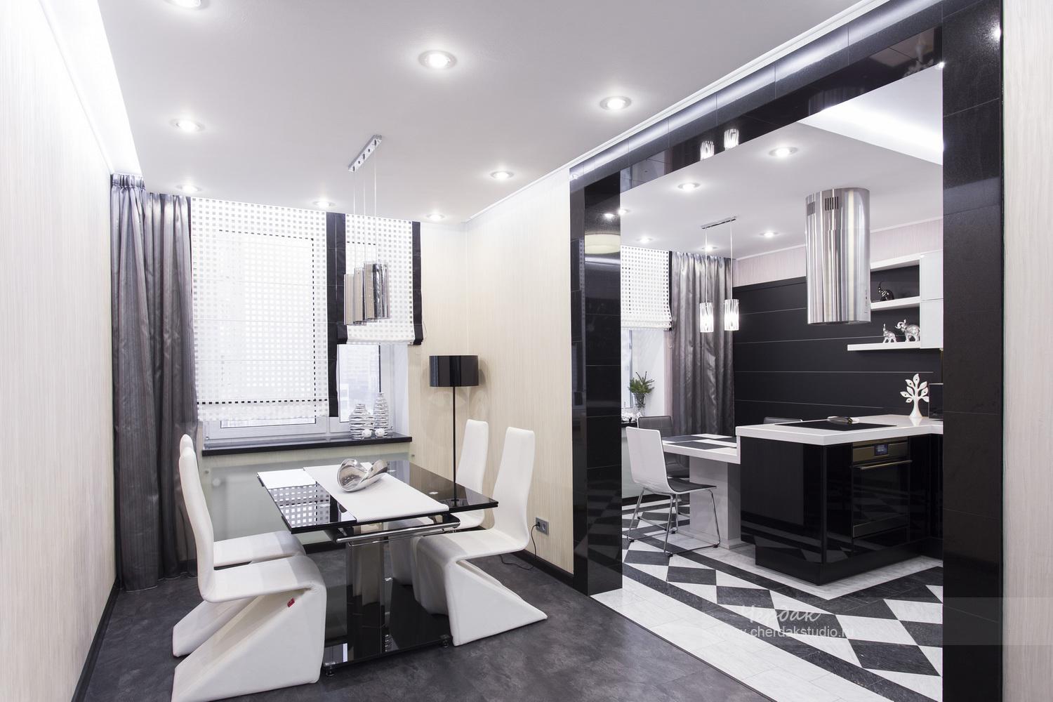 chic high-tech style hallway