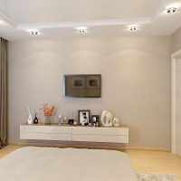 conception de chambre lumineuse en couleur café avec photo de lait