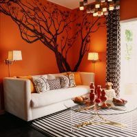 couleur pourpre dans la conception de l'image du couloir