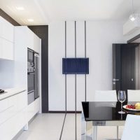 white walls in the design of an apartment in the style of Scandinavia picture