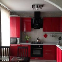 belle couleur bordeaux dans la conception de la photo de l'appartement