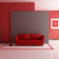 couleur bordeaux brillante dans le décor du couloir picture