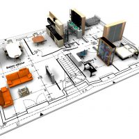 belle photo de décor de cuisine ergonomique