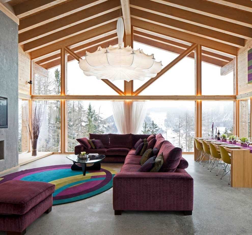 belle couleur bordeaux dans le style de la maison