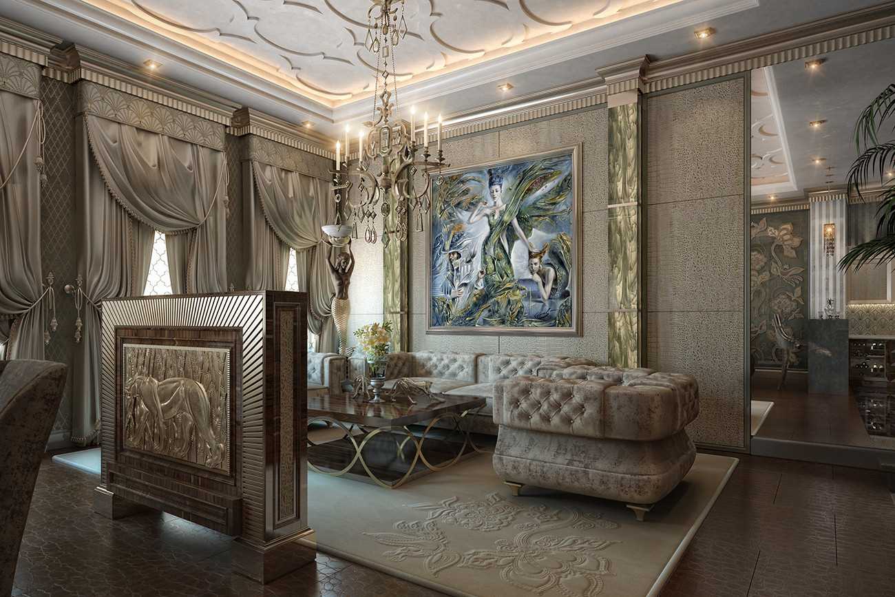 couloir de style ergonomique sombre