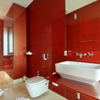 couleur bordeaux brillante dans le style de la photo du couloir