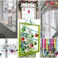 idea of original holiday decoration with paper photo