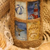 variante de design inhabituel de bouteilles de champagne avec photo ficelle