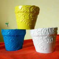 idea of a beautiful decor flower pots photo