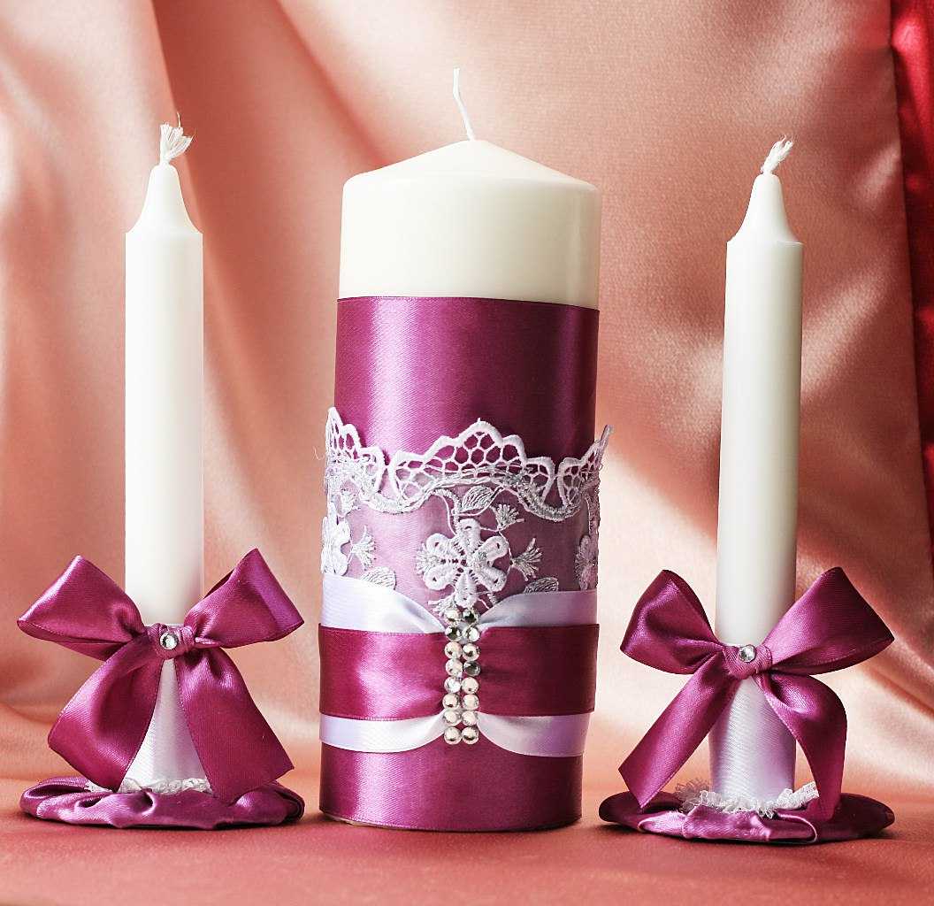 the idea of original decoration of candles with their own hands