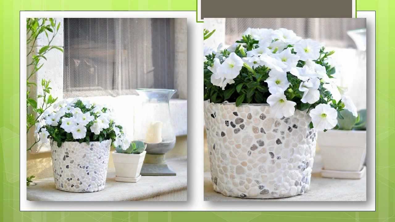 idea of unusual decoration of flower pots