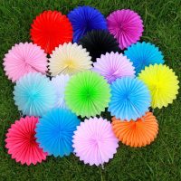 idea of bright holiday decoration with paper photo