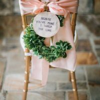 version de bricolage de belle décoration de chaises photo