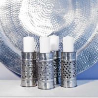 the idea of a beautiful decoration of candles with your own hands photo