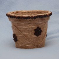 idea of unusual decoration of flower pots photo