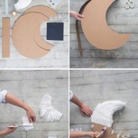 idea of chic holiday decoration with paper photo