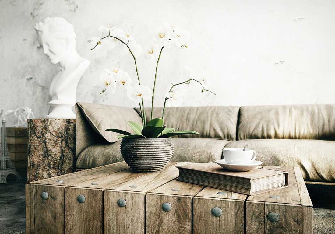 beautiful rustic living room interior