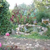 La création originale du design du chalet avec des pierres photo