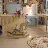 unusual interior decoration apartment in provence style photo