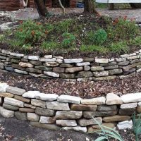 décoration originale d'un décor de maison de campagne avec image de pierres