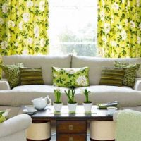 unusual facade of the bedroom in the spring style photo