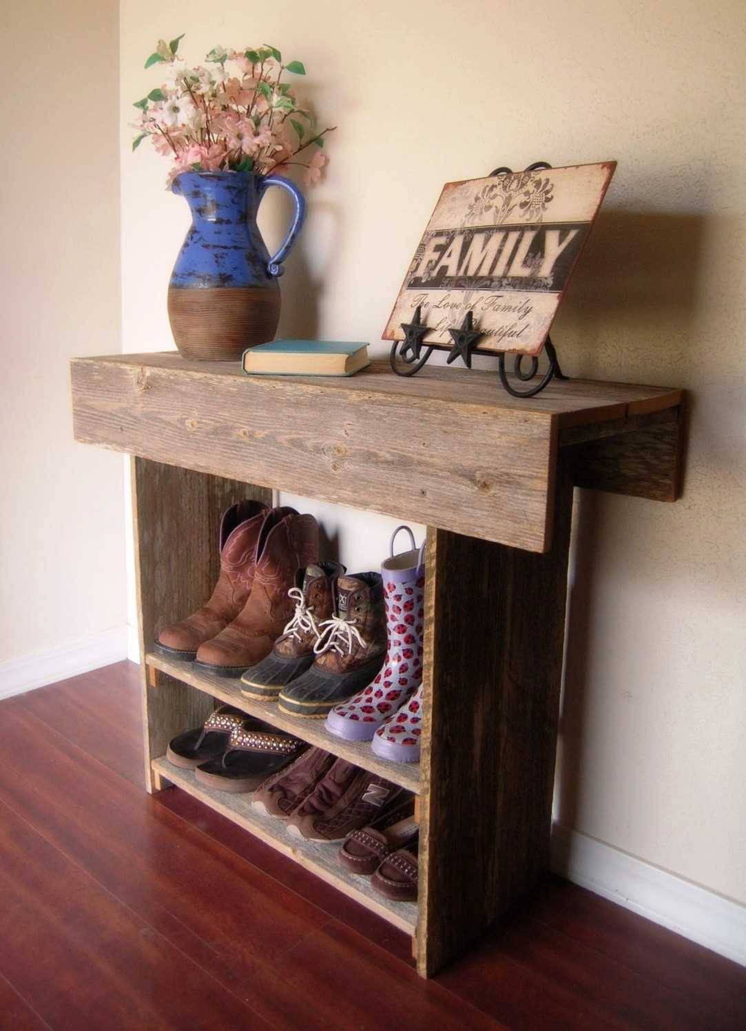 unusual design of a bedroom with old boards