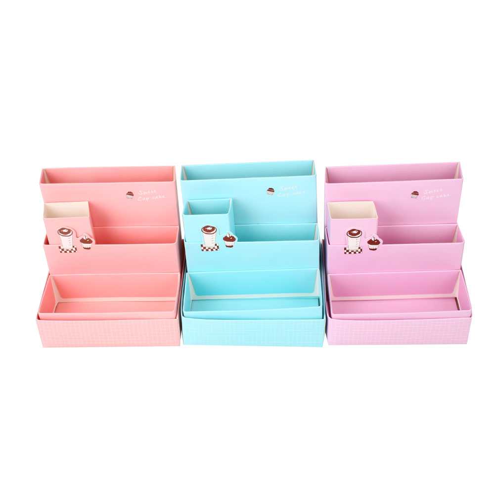 do-it-yourself bright cardboard box decoration