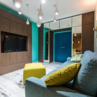 original apartment design in blue photo