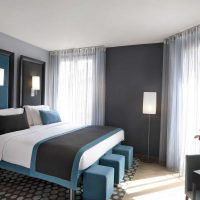 combinaison de tons clairs dans la façade de la photo de la chambre