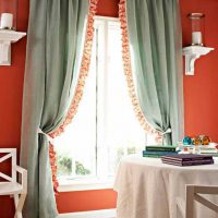 do-it-yourself idea of unusual design of curtains photo