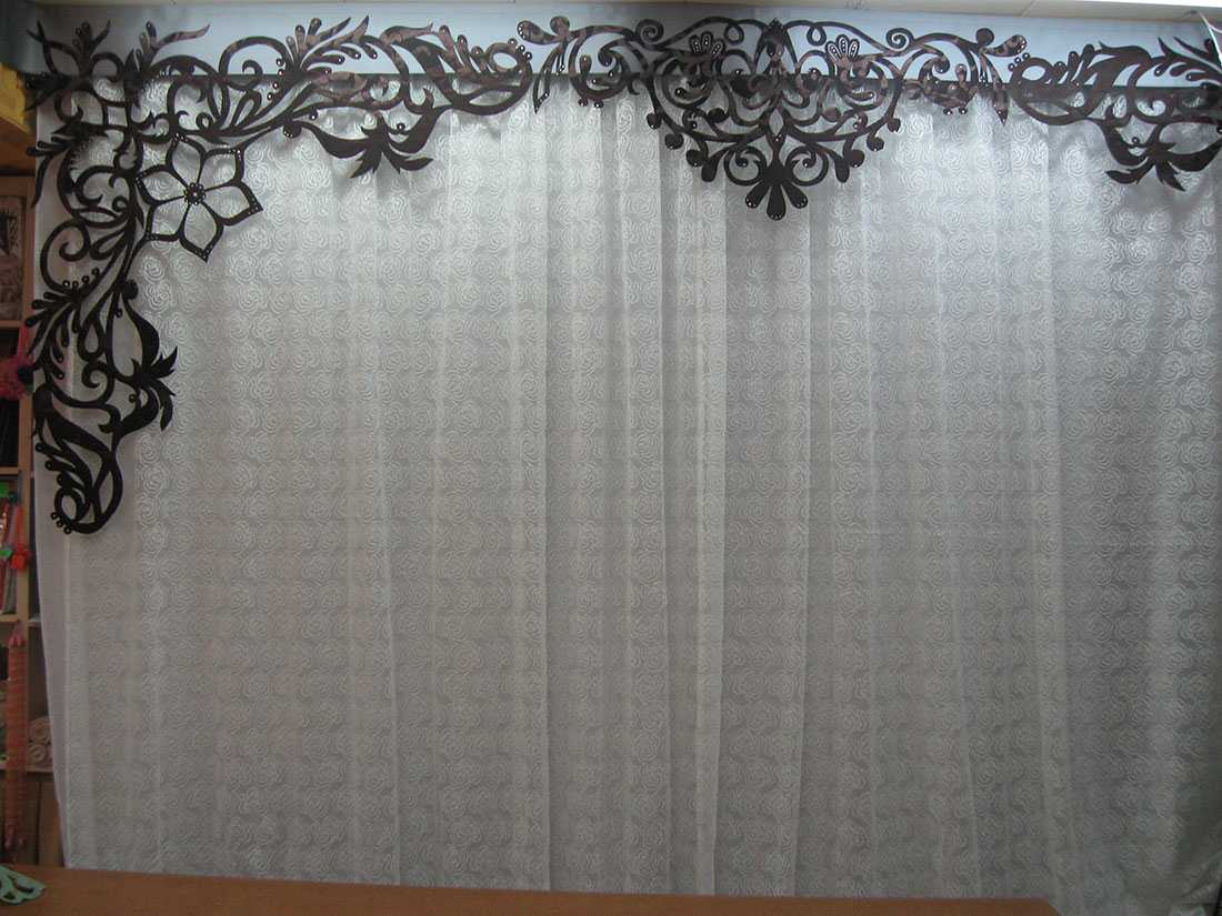do-it-yourself idea of beautiful design of curtains