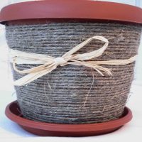 the idea of beautiful decoration of pots photo