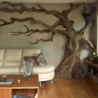 The idea of a beautiful DIY room decoration with a tree picture