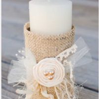 the idea of brightly decorating candles with your own hands photo