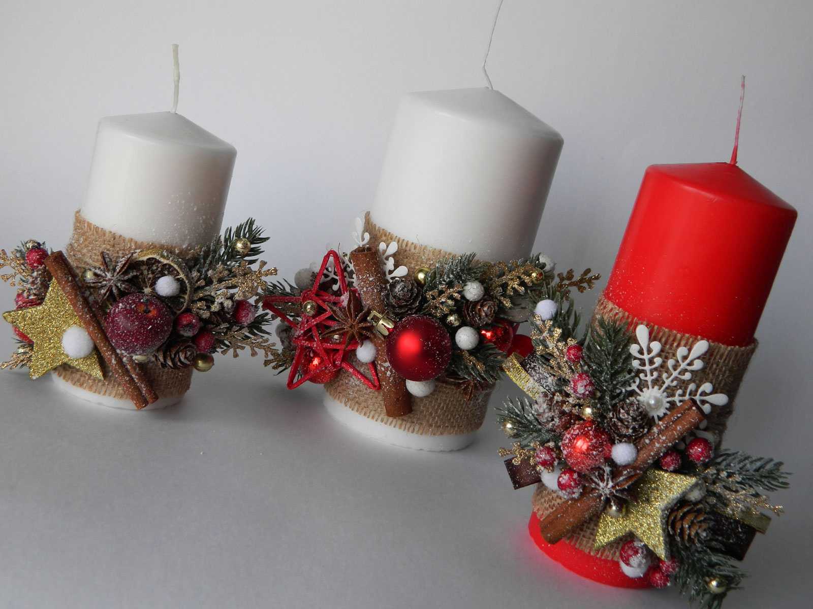 do-it-yourself idea of a light candle decor