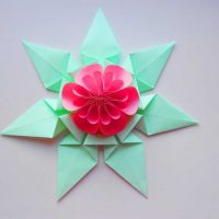 the idea of a bright holiday decoration with paper picture