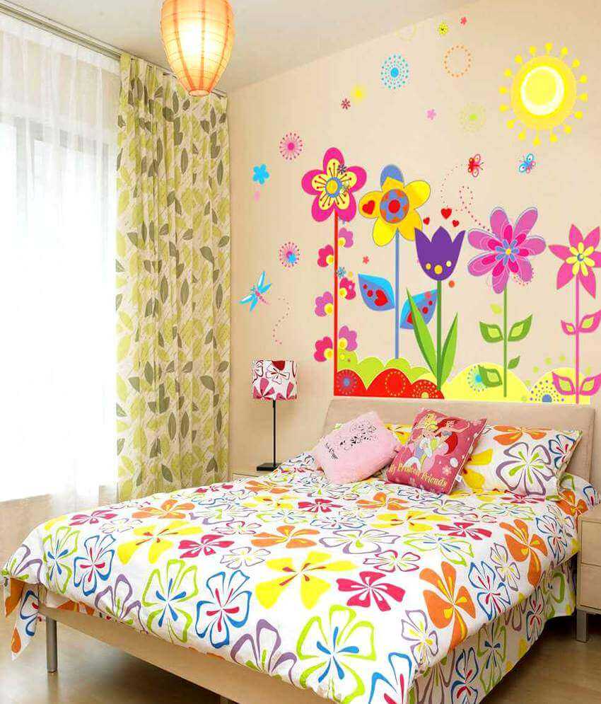 the idea of a beautiful decoration of a children's room