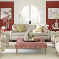 beautiful facade of the bedroom in the spring style photo